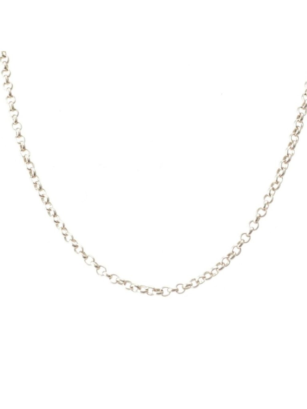 Chrome Hearts 925 Roll Chain Necklace Silver